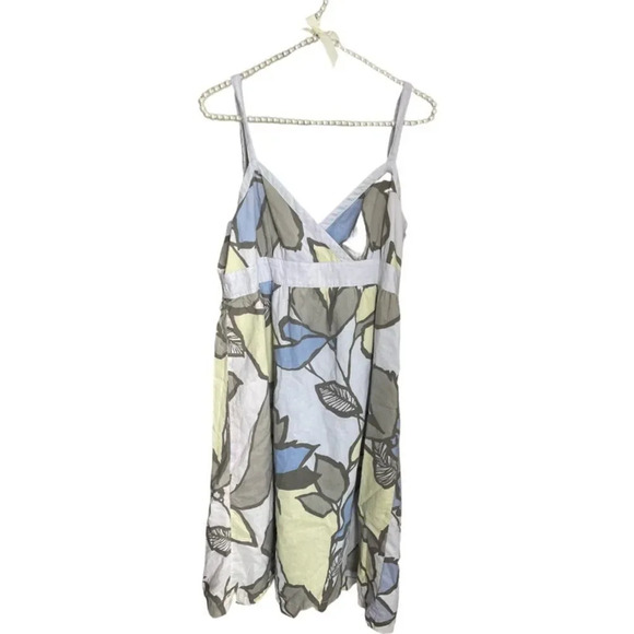 Beautiful ANA  Printed sundress cotton with side zipper size 14 - Picture 1 of 8